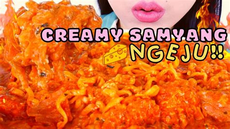 Enaknya Sangat Ramah Bintang 5 ⭐️🙏 Asmr Creamy Samyang Super Ngeju🧀🤤 Youtube