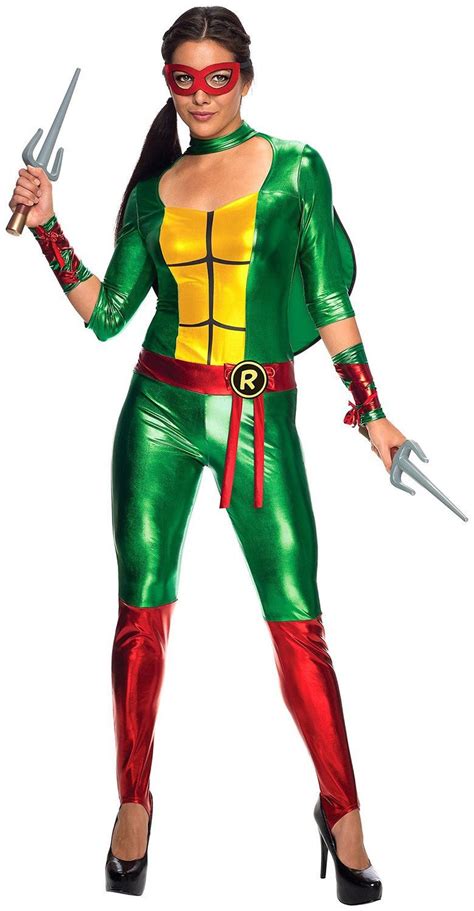 Classic Raphael Tmnt Womens Jumpsuit Costume Turtle Costumes