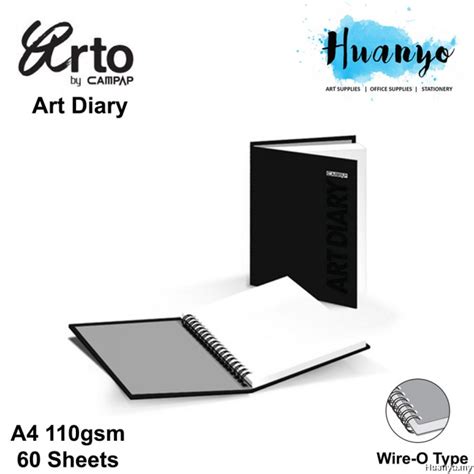 Campap Arto Wire O Art Diary Sketch Book A Gsm Sheets