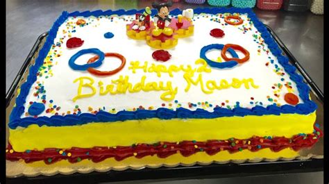 A Birthday Cake With The Olympic Rings On It