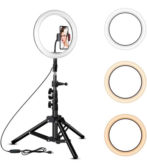 Rovtop 10 Inch Ring Light With Stand Tripod X002cl73