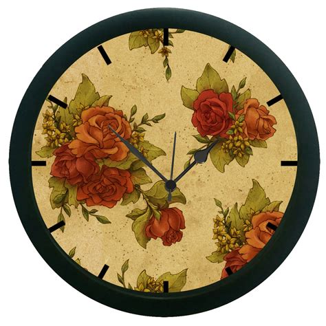 Buy AE World Rose 3D Wall Clock With Glass Online 469 From ShopClues