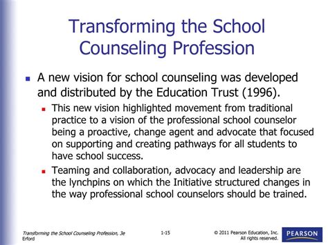 Transforming The School Counseling Profession Ppt Download