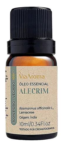 Oleo Essencial Alecrim Via Aroma 100 Natural 10ml MercadoLivre