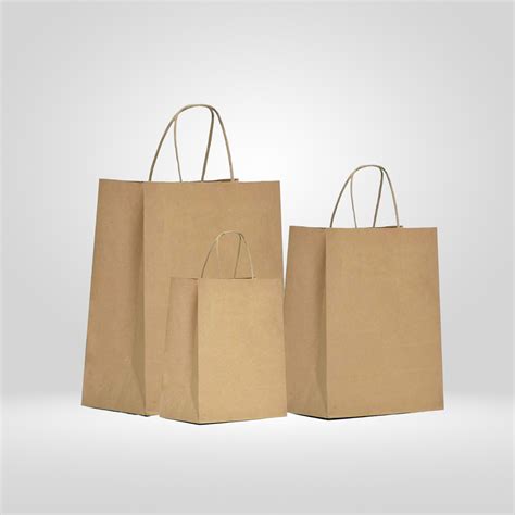 Togo Pak Kraft Paper Bags Twisted Handle Carriers Buhaya Solutions