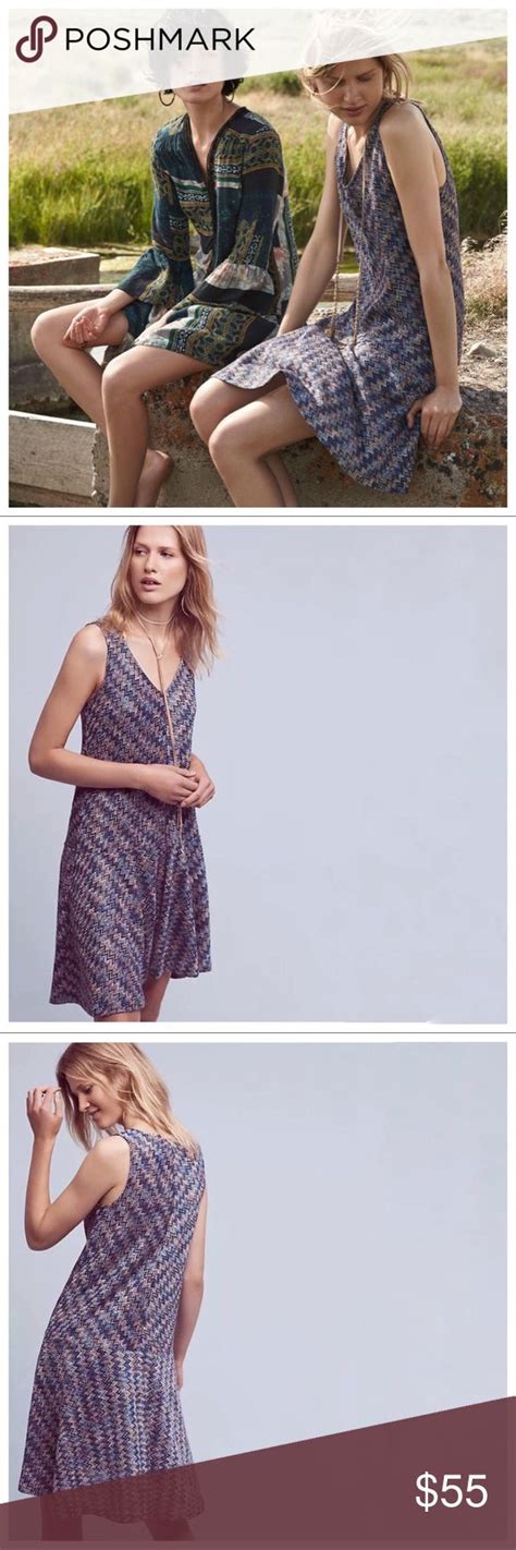 Anthropologie Maeve Westwater Sleeveless Dress Knit Summer Dress