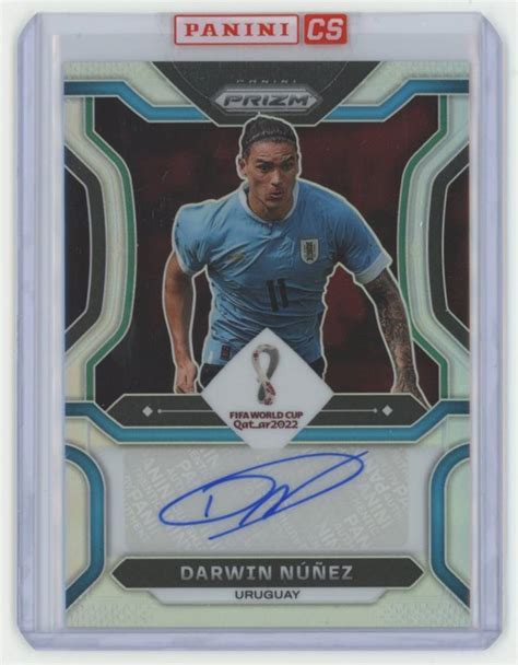 Darwin Nunez Panini Prizm Fifa World Cup Qatar Auto Silver Prizm