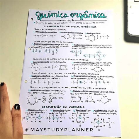 MAPA MENTAL SOBRE QUÍMICA ORGÂNICA STUDY MAPS