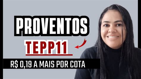 QUANTO RECEBI DE PROVENTOS DO TEPP11 Diaristainvestidora Fiidelaje