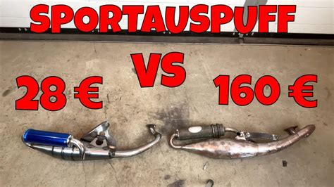 Teuer VS Billig Sportauspuff Racingauspuff für 28 Wir vergleichen