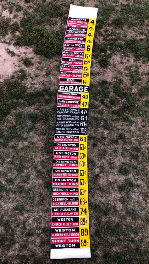 ttc rollsigns greater toronto area canadian public transit