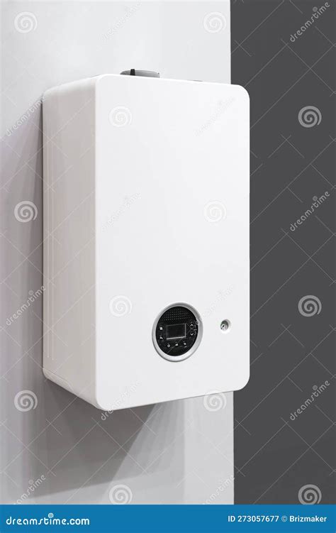 double circuit gas boiler installed  apartment stock image