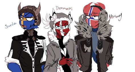 Sweden Denmark Norway Redesigns •countryhumans Amino• Eng Amino