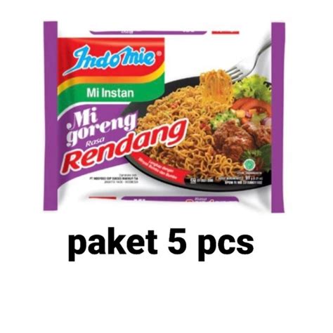 Jual Indomie Goreng Rendang Paket 5 Pcs Shopee Indonesia