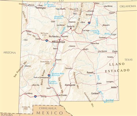 Travel Map New Mexico