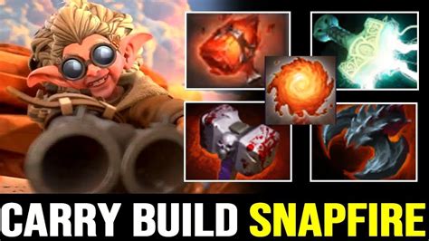 WAGA SNAPFIRE Machine Gun Carry Build On 7 23 New Patch Dota 2 YouTube