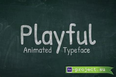 Videohive Playful Animated Handwriting Typeface 31858812