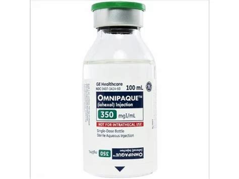 GE Healthcare Omnipaque 350 Mg Injection Packaging Type Bottle At Rs