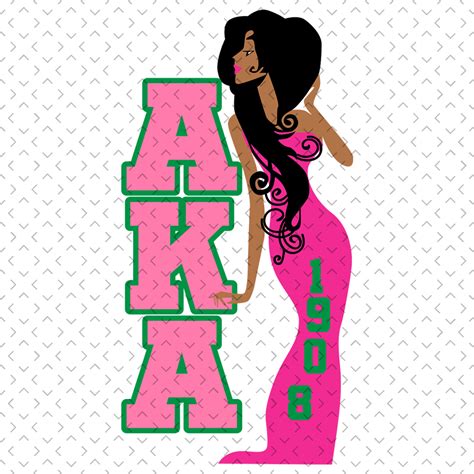 AKA Girl 1908 Sorority Svg Aka Sorority Svg Aka Girl Gang Inspire