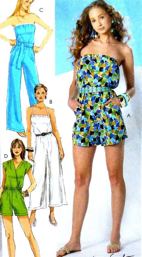 Combinaison Sewing Pattern Uncut Mccalls M Taille Jumpsuit