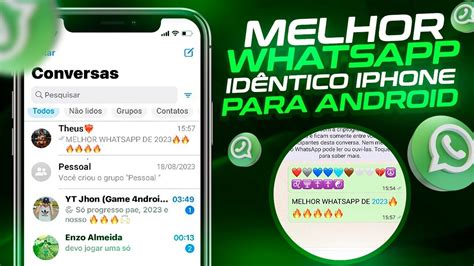 SAIU MELHOR WHATSAPP IGUAL IPHONE NO ANDROID NOVA ATUALIZAÇÃO 2023