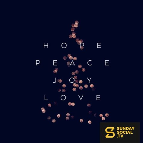 Hope, Peace, Joy, Love - Sunday Social