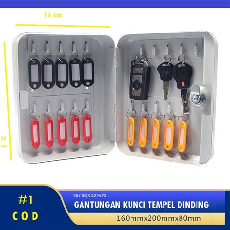 Jual Key Box TEMPAT KUNCI DINDING BESI Tempat Penyimpanan Kotak Kunci