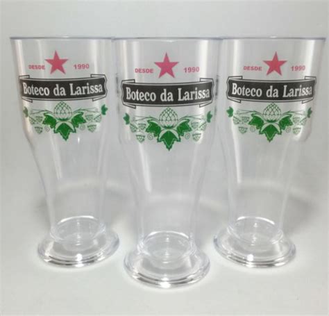 Copo para Chopp Tulipa 350ml acrílico personalizado no Elo7 Elegance