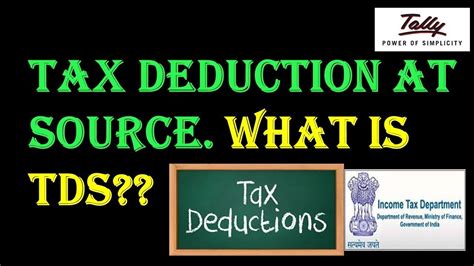 Tds Meaning Tds Basics Tax Deducted At Source Basics