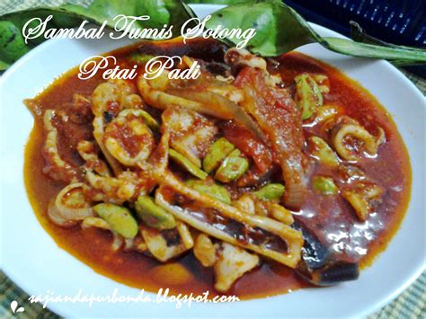 Sambal Tumis Sotong Petai Padi