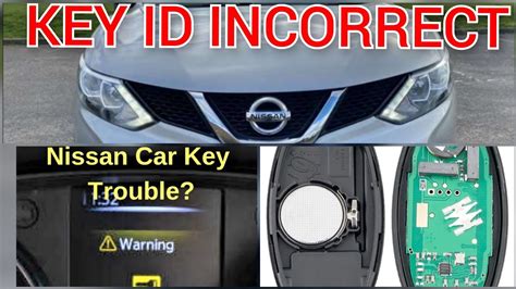 Nissan Qashqai Key Fix Incorrect Car Key Youtube