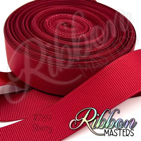 789 Sherry Solid Color Grosgrain Ribbon Ribbon Masters