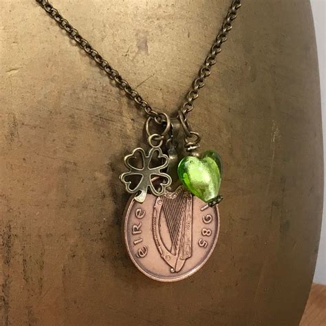 Irish Coin Necklace Available In Years Or