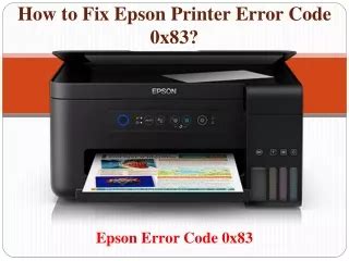 Ppt How To Fix Epson Printer Error Powerpoint Presentation