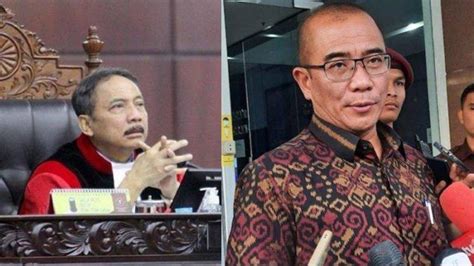 Tepok Jidat Ketua KPU Hasyim Asyari Ditegur Ketua MK Gara Gara Salah