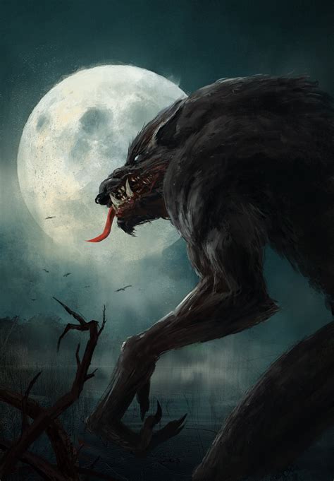 Lunar Beast By Tomasz Ryger Rimaginarywerewolves