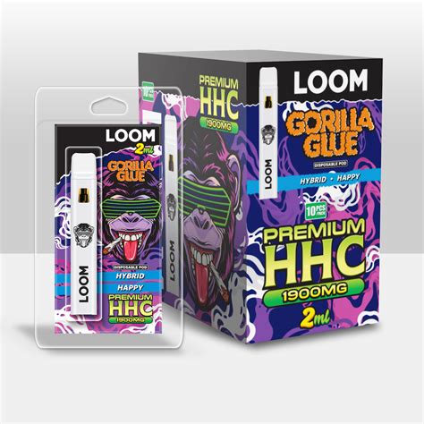 Loom Hhc Gorilla Glue Mg Ml Disposable Held Cbd