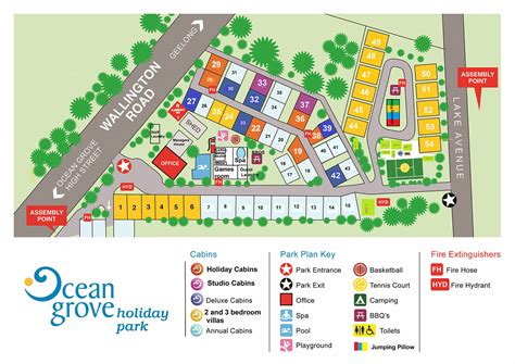 Park Plan Ocean Grove Holiday Park