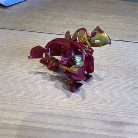 Bakugan Battle Brawlers Red Pyrus Dragonoid X Auxillataur Rare B