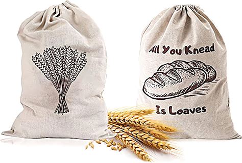 Amazon Augshy Packs Linen Bread Bags For Homemade Bread