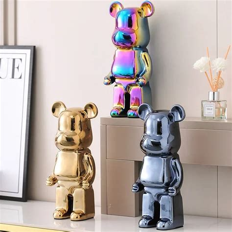 Figura De Oso Est Tico De Cer Mica Estatuas De Oso Violento Esculturas