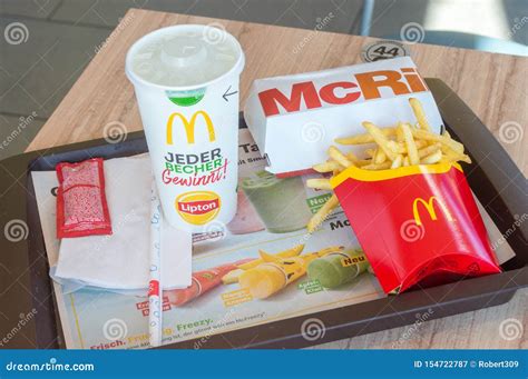 Mcdonald Mcrib Menu In German Mcdonald S Restaurant Editorial