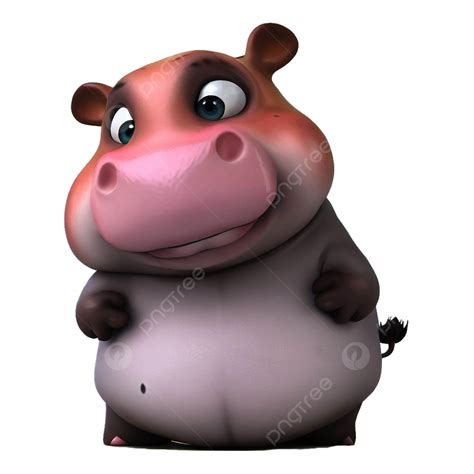 Ai D Hippo Character Hippo Hippo Illustration Cartoon Hippo Png