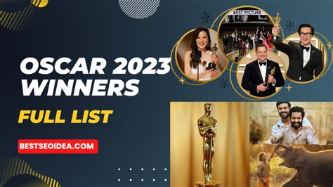 Oscar 2023 Winners Full List, Top Oscars 2023 - Best SEO Idea