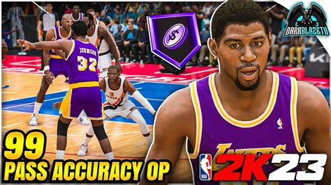 Nba 2k23 Magic Johnson 99 Pass Accuracy Hof Dimer Is Op Gameplay