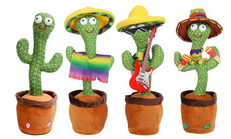 Up To 83 Off On Dancing Talking Cactus Toy Wr Groupon Goods