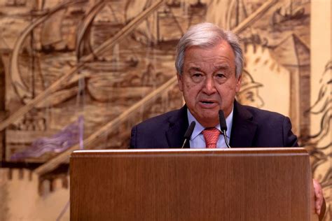 Tras La Detención De Un Obispo Antonio Guterres Expresó Su