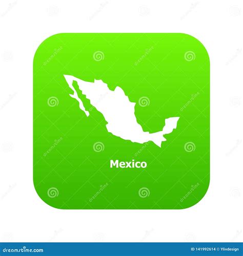 Mexico Map Icon Simple Style Stock Vector Illustration Of National