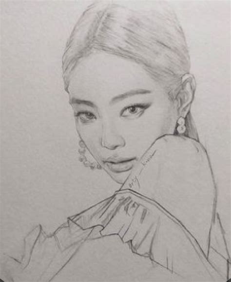 Blackpink Jennie Kpop Drawings Art Drawings Sketches Creative