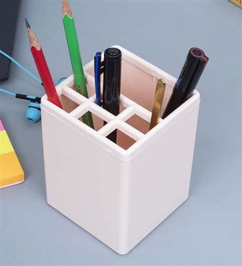 Buy Plastic Pen Holder With 7 Compartments By Market 99 At 28 Off By